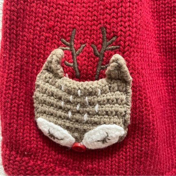 Designed for little ones by F&F Christmas/Holiday Reindeer Sweater Dress - Picture 4 of 4